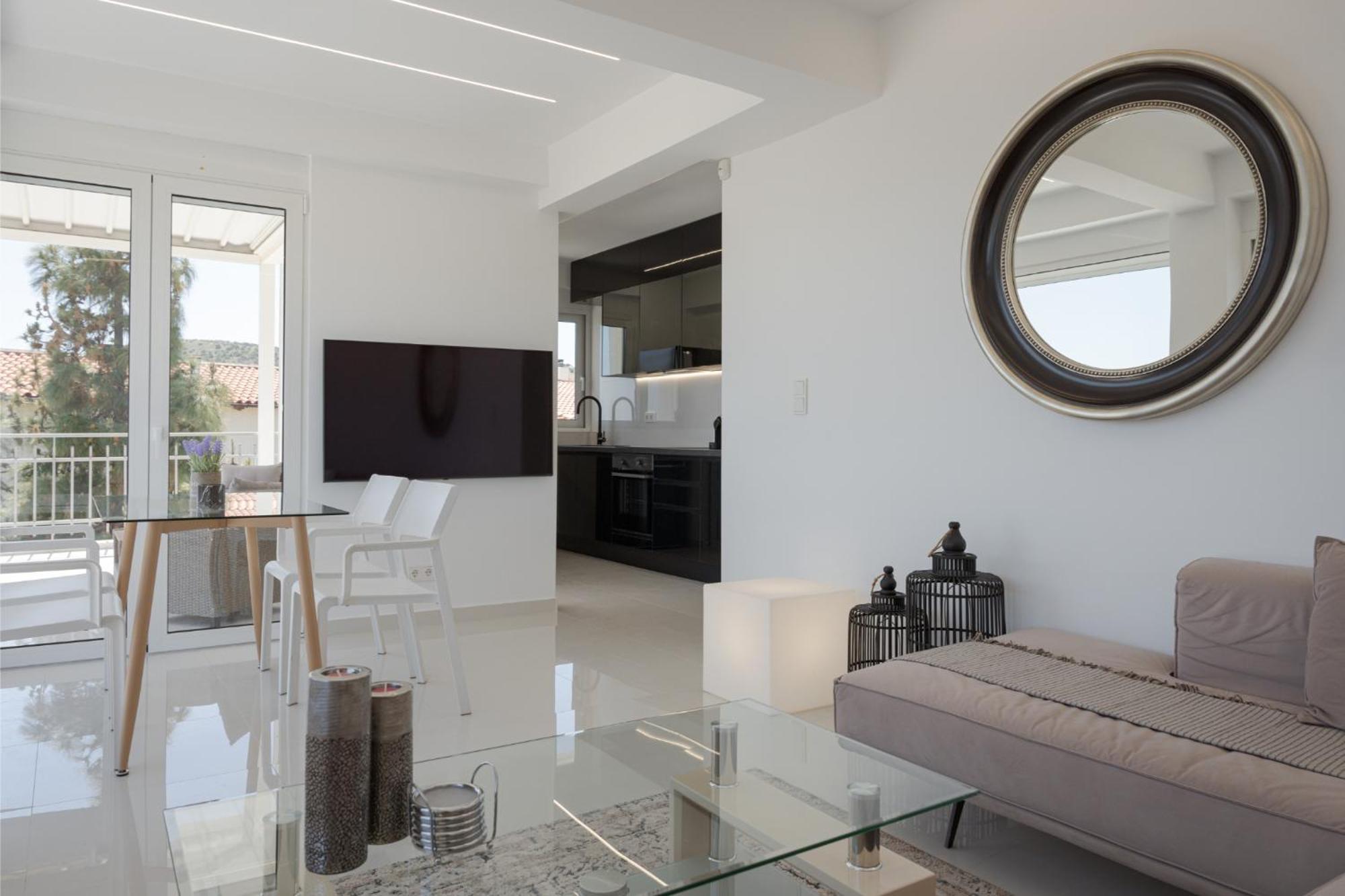 Athenian Riviera Penthouse Apartment Varkiza Bagian luar foto